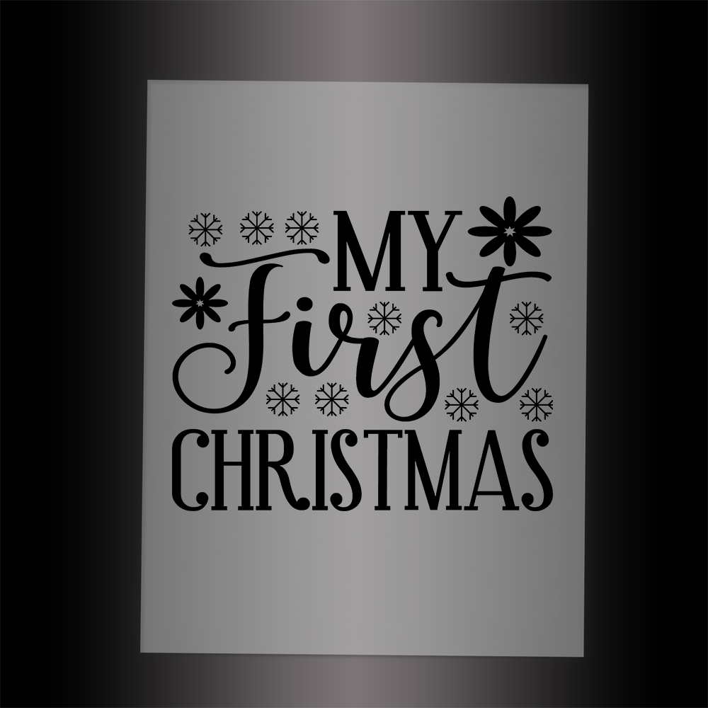 (DTF-XB041) MY FIRST CHRISTMAS - Garment Transfer