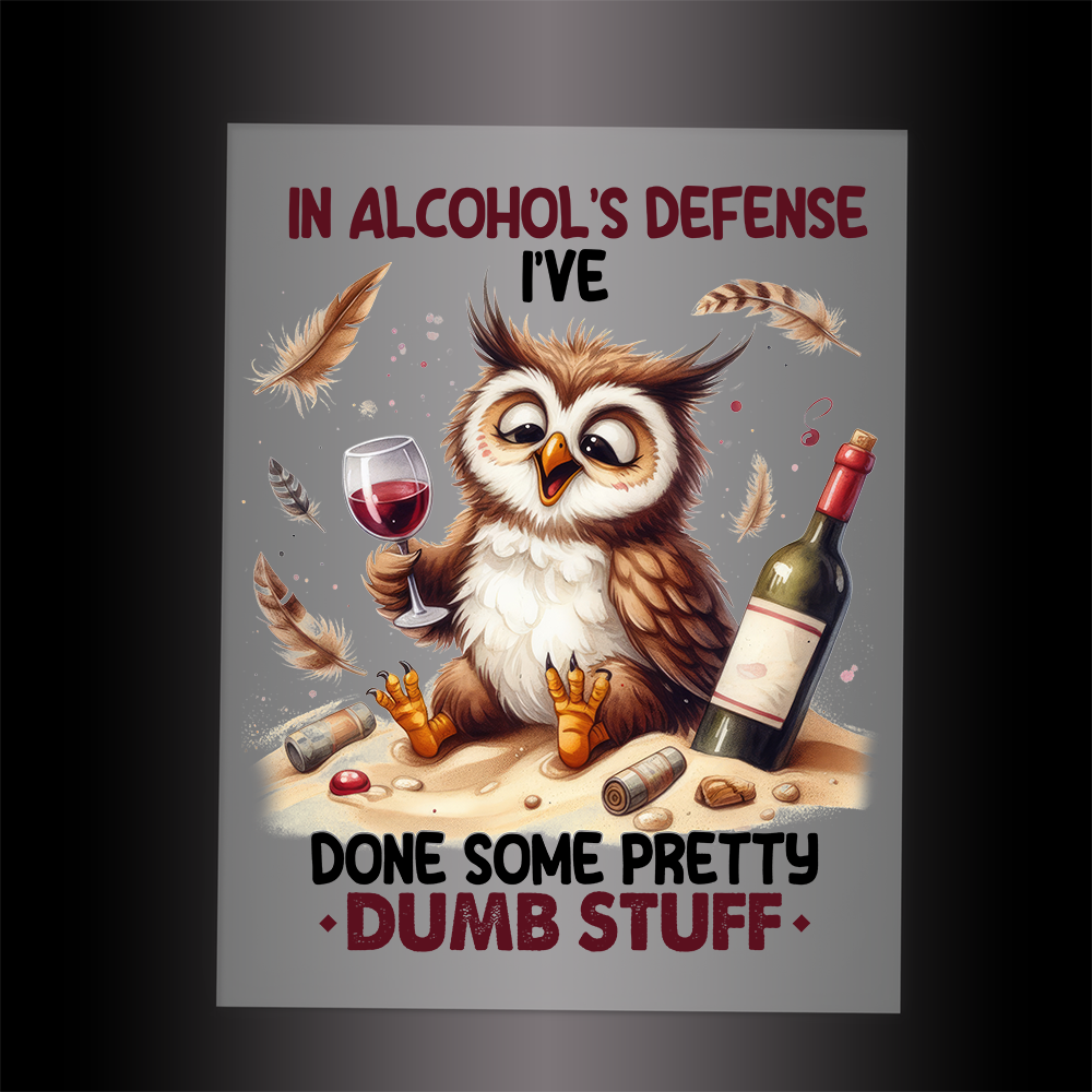 (DTF-041) IN ALCOHOLS DEFENSE - Garment Transfer