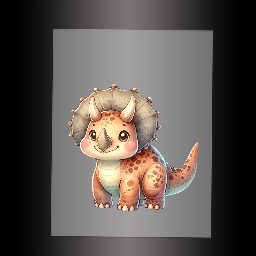 (DTF-1084) BABY DINOSAUR 14 - Garment Transfer