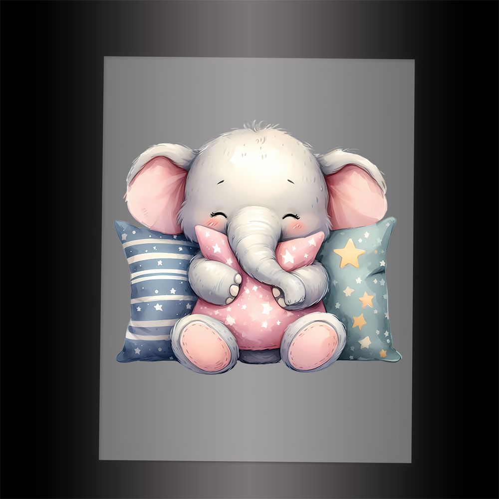 (DTF-1090) BABY ELEPHANT 2 - Garment Transfer