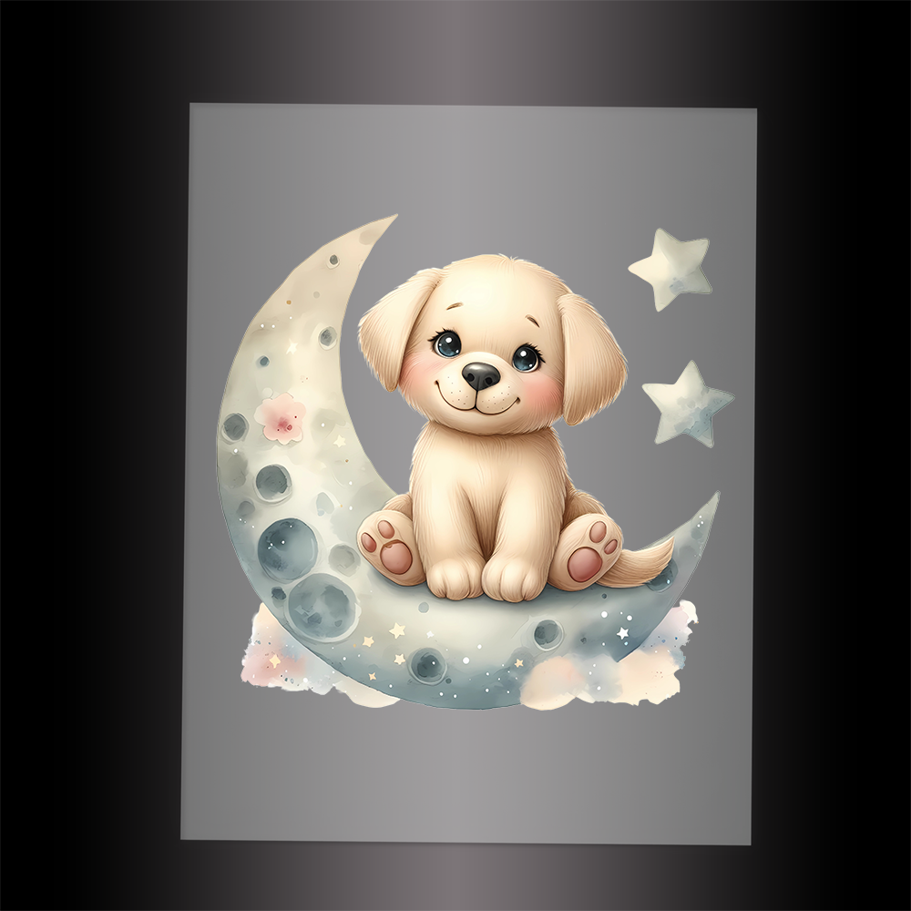 (DTF-1196) BABY GOLD LABRADOR 1 - Garment Transfer