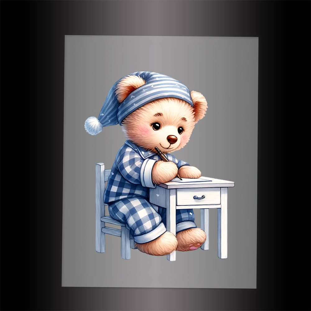 (DTF-1254) BABY TEDDY BEAR 2 - Garment Transfer