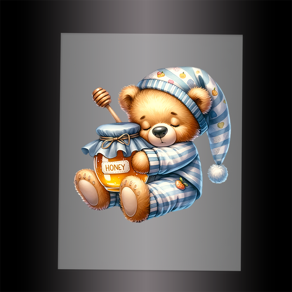 (DTF-1256) BABY TEDDY BEAR 4 - Garment Transfer