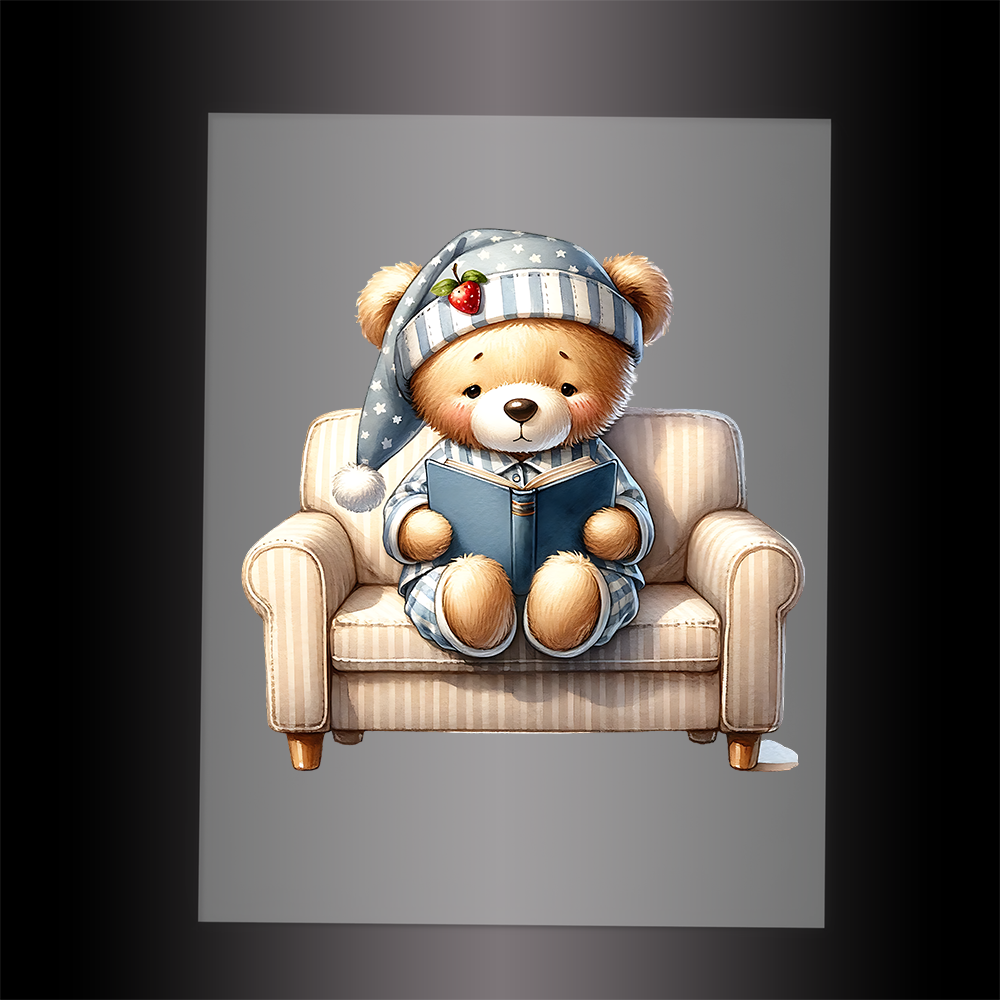 (DTF-1258) BABY TEDDY BEAR 6 - Garment Transfer