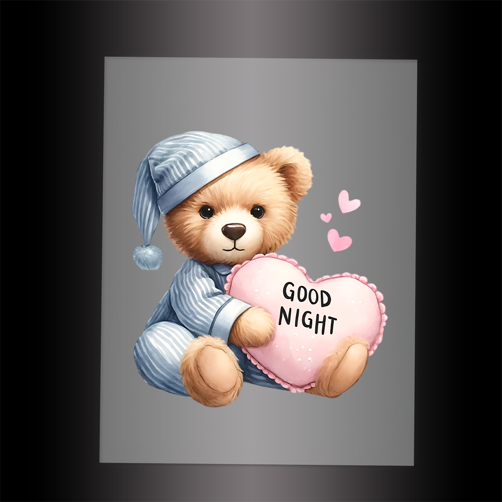 (DTF-1259) BABY TEDDY BEAR 7 - Garment Transfer