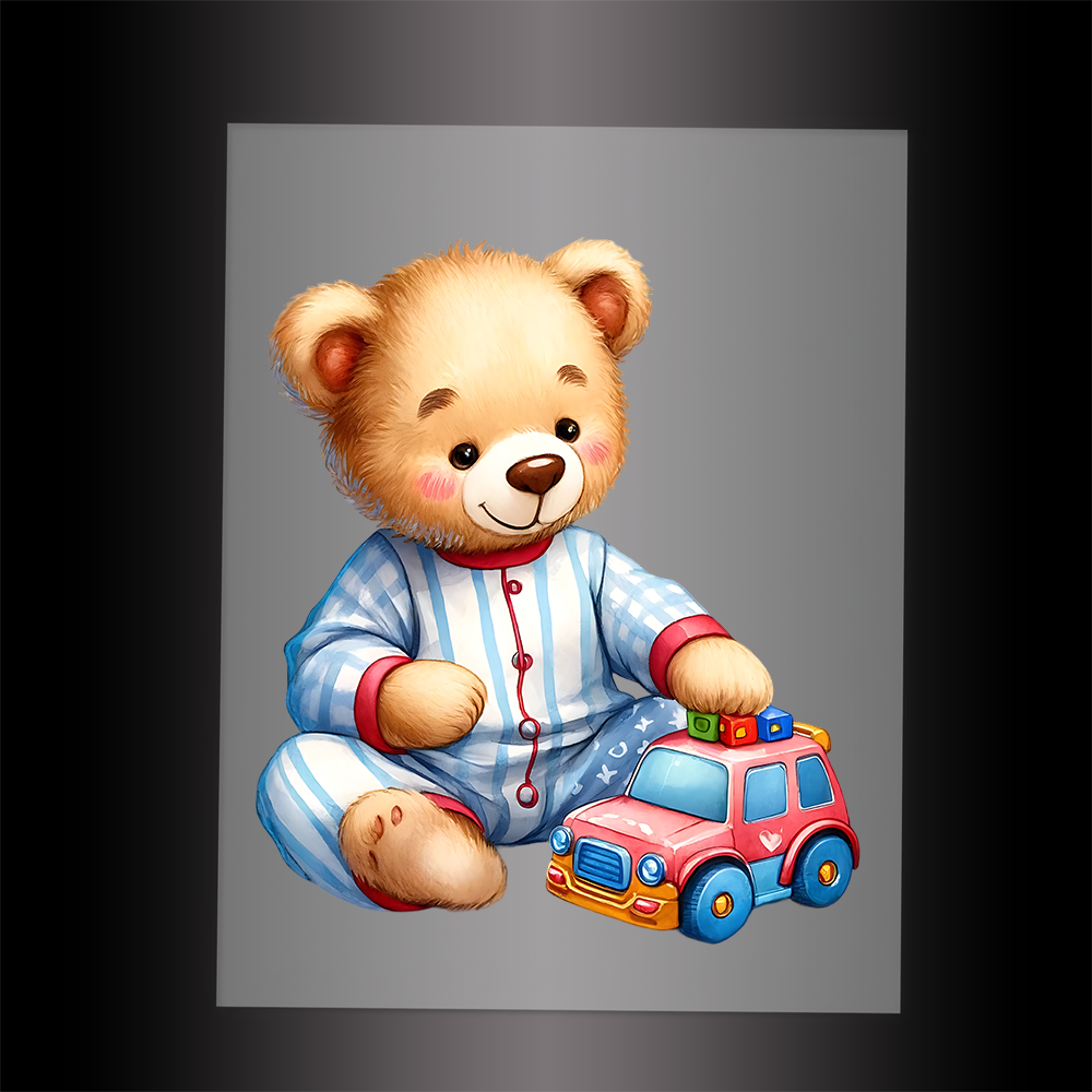 (DTF-1260) BABY TEDDY BEAR 8 - Garment Transfer