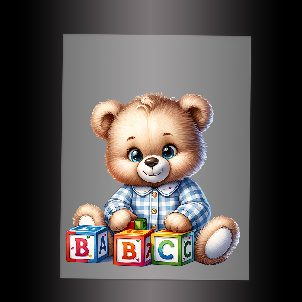 (DTF-1266) BABY TEDDY BEAR 14 - Garment Transfer