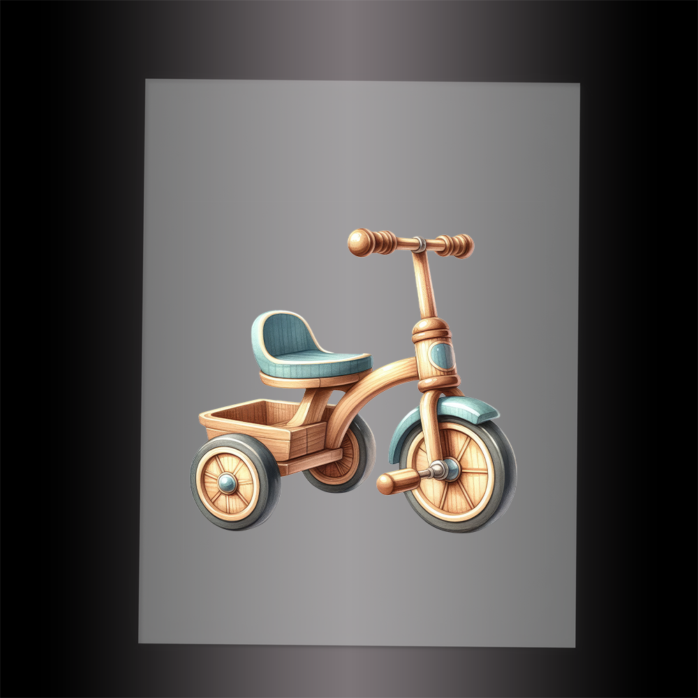(DTF-1298) TOY TRICYCLE - Garment Transfer