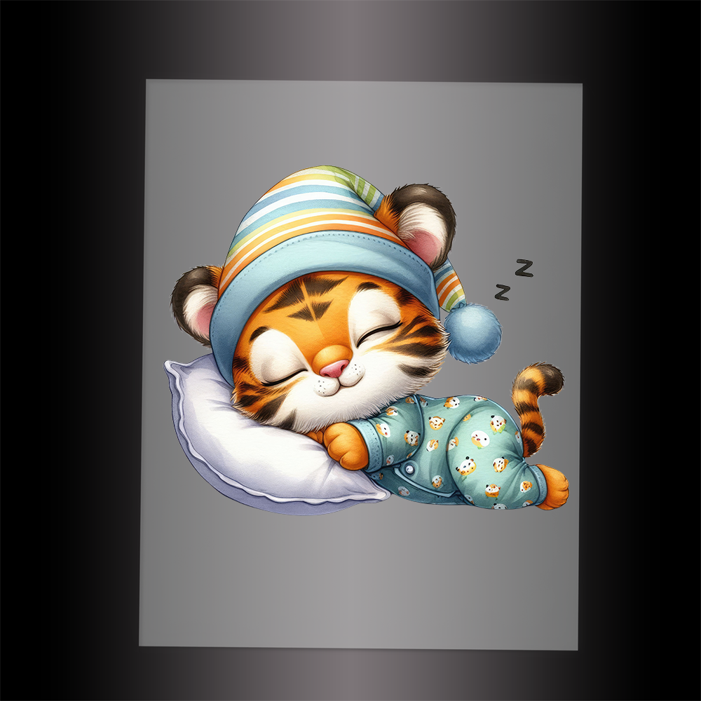 (DTF-1314) SLEEPING TIGER - Garment Transfer