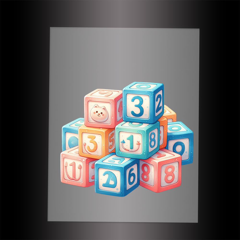 (DTF-1324) TOY BLOCKS - Garment Transfer