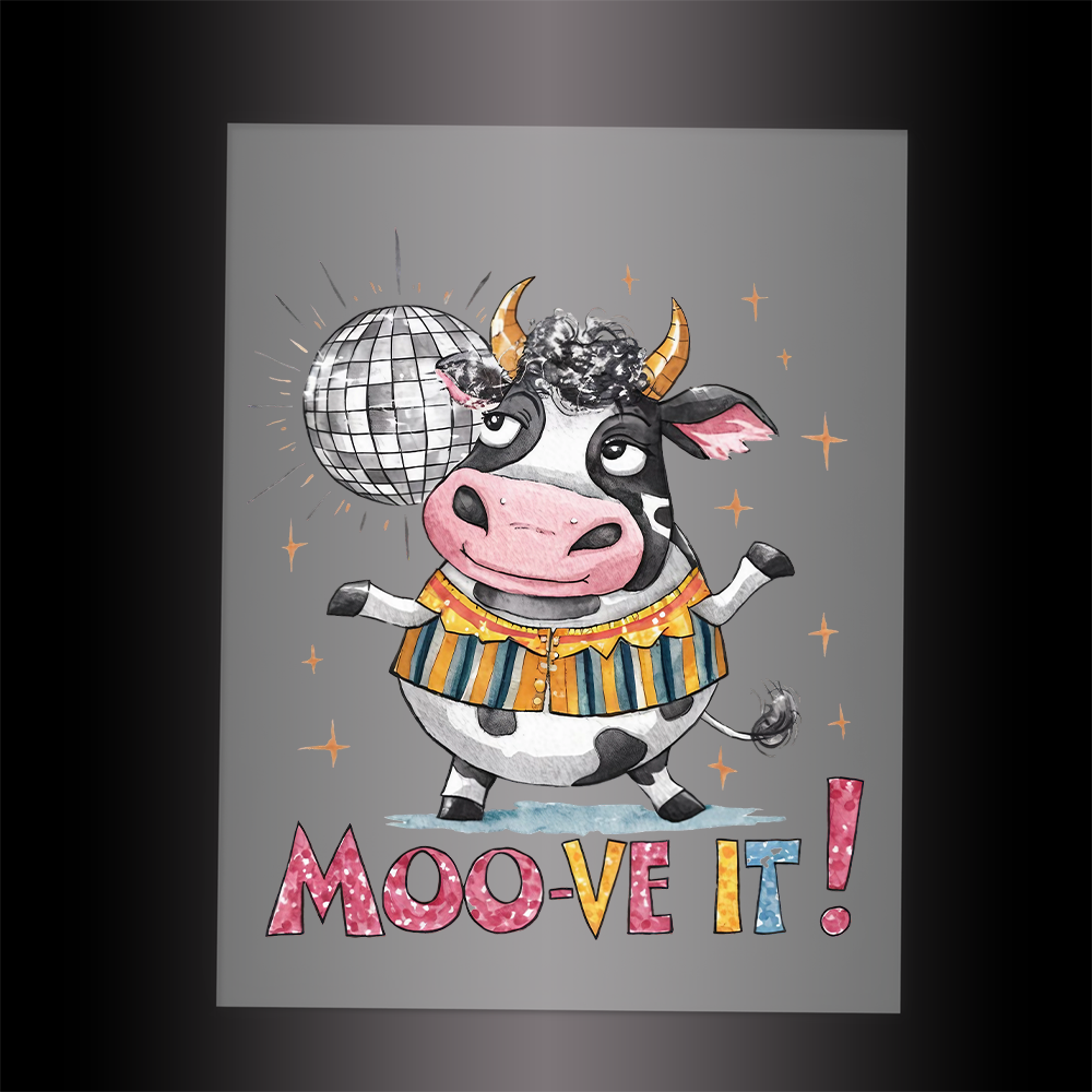 (DTF-252) MOO-VE IT - Garment Transfer