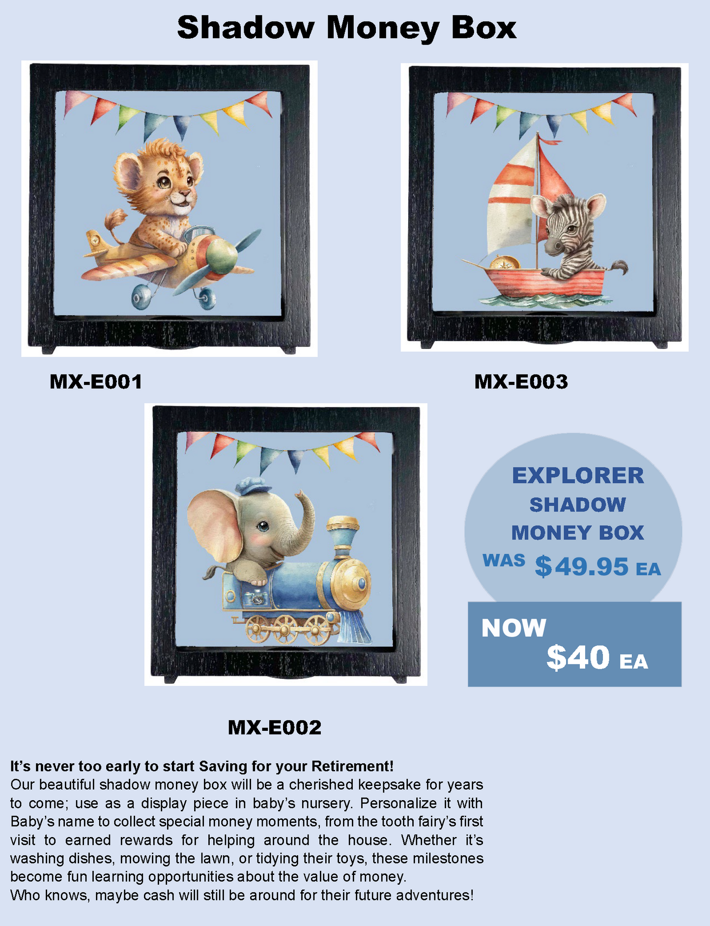 SHADOW MONEY BOX | THE EXPLORER COLLECTION