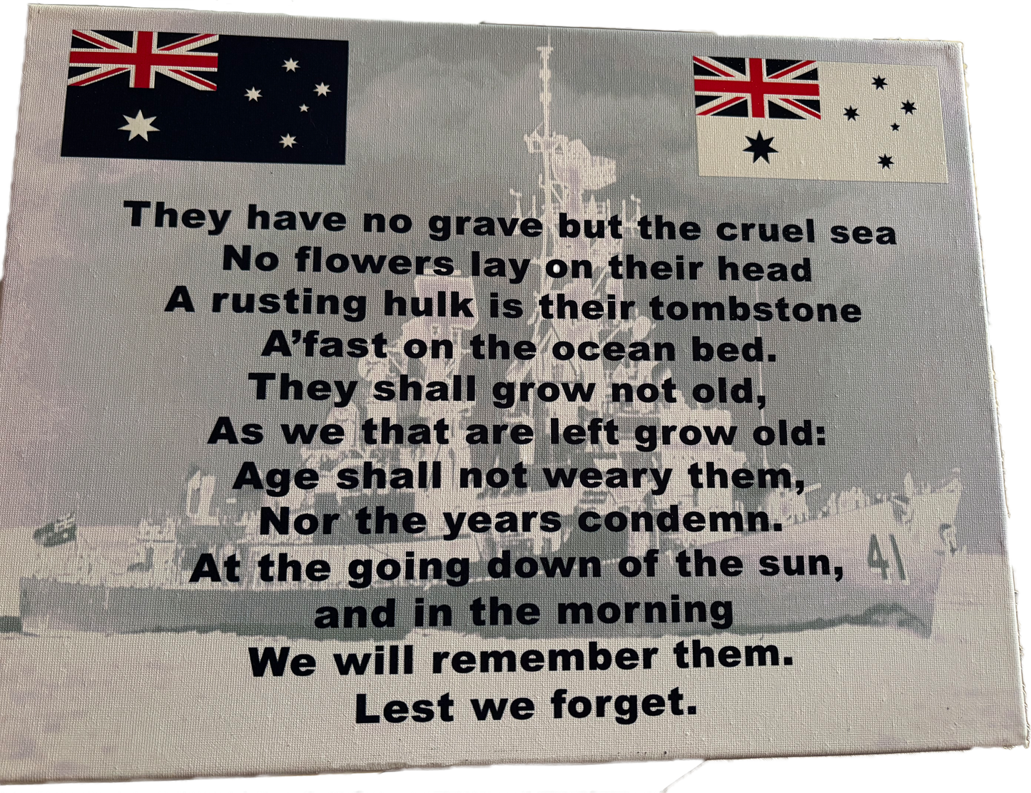 AUSTRALIAN NAVY ODE - Horizontal