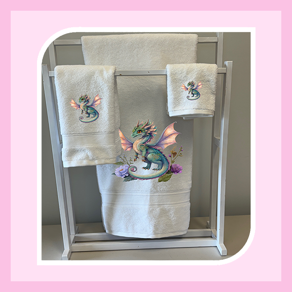 TOWEL SET (3 PIECE) - FAIRY DRAGON COLLECTION