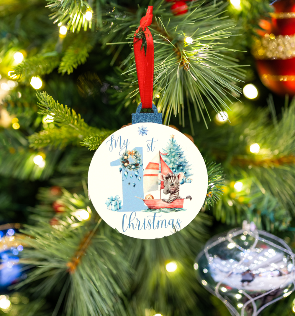 Hanging ORNAMENT - My First Christmas - assorted Designs