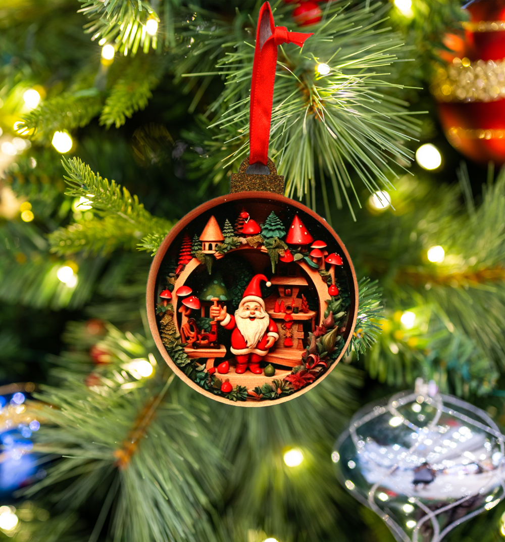 Hanging Ornament - Bauble - 3d Gnomes