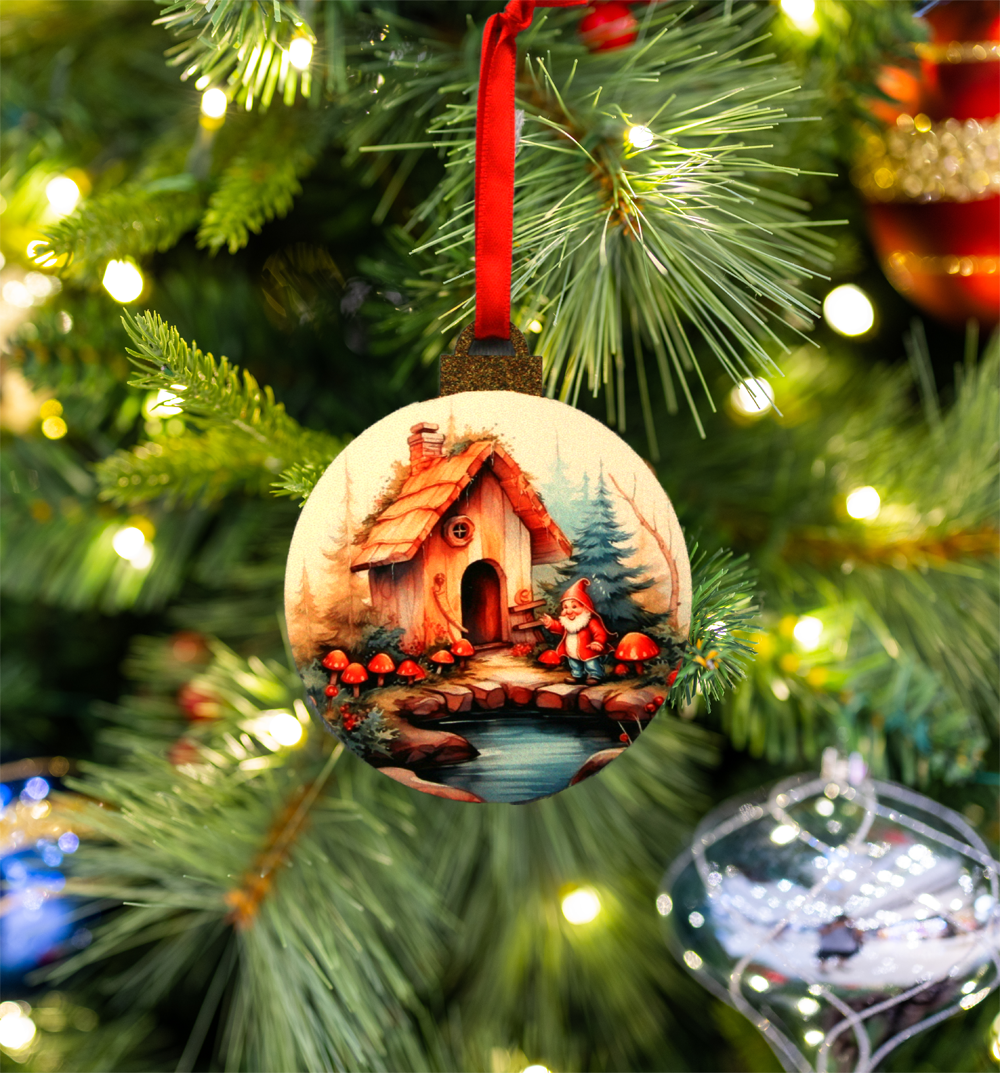 Hanging Ornament - Bauble - 3d Gnomes
