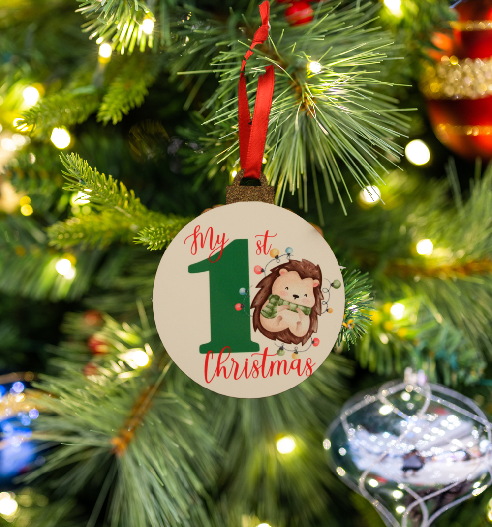 Hanging ORNAMENT - My First Christmas - assorted Designs