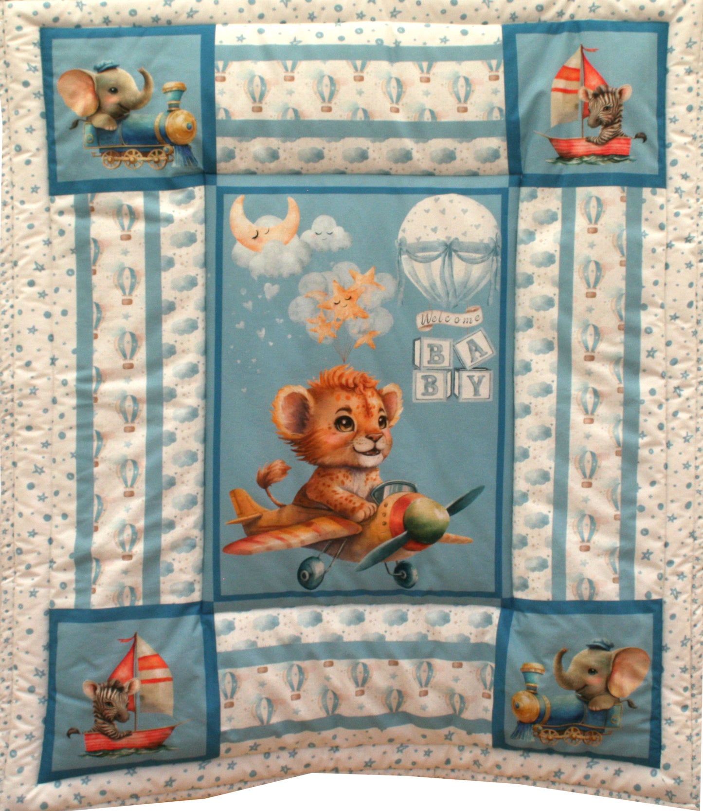 FLYING LION COT QUILT| EXPLORER COLLECTION