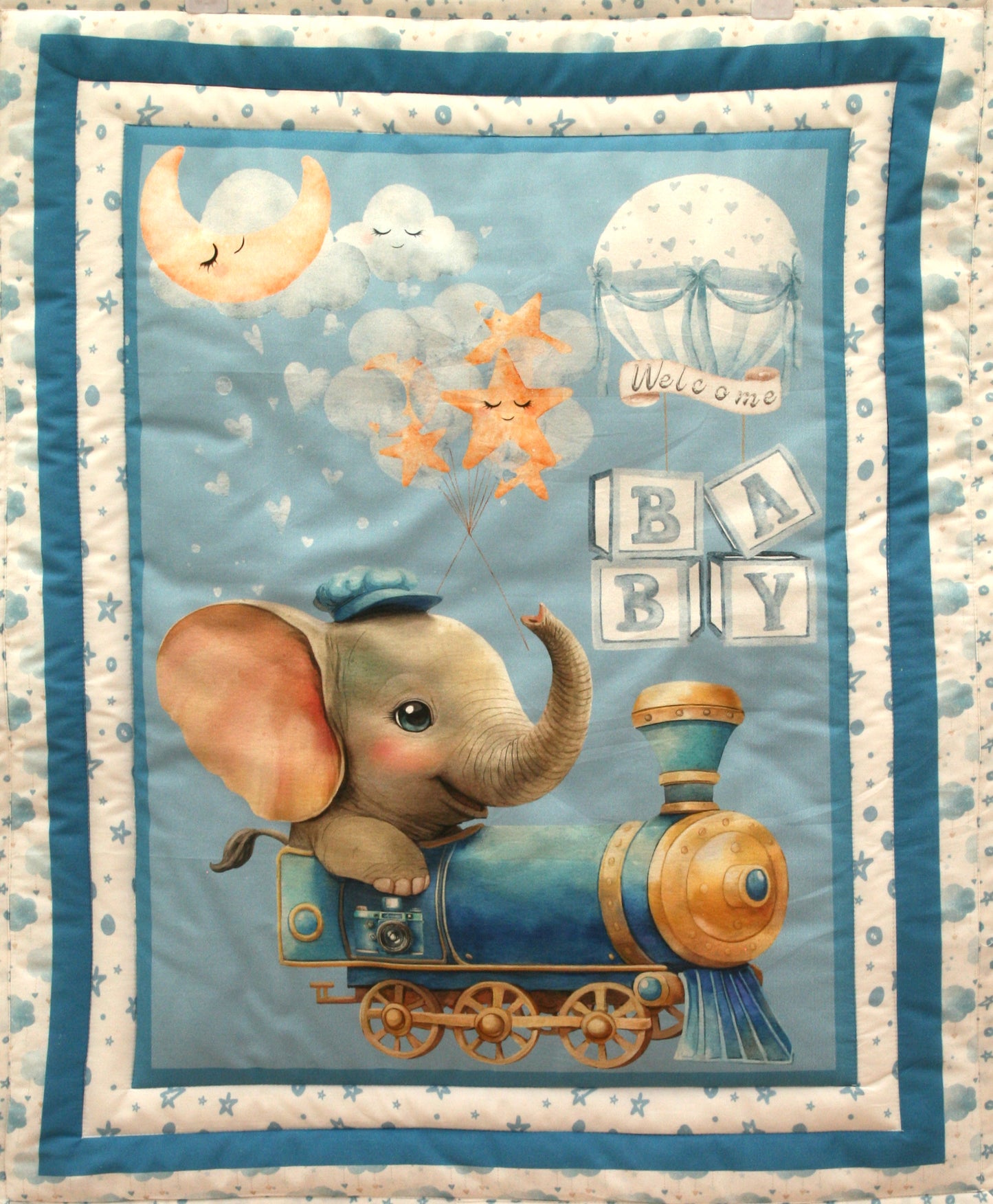 ELEPHANT BASSINET QUILT | EXPLORER COLLECTION