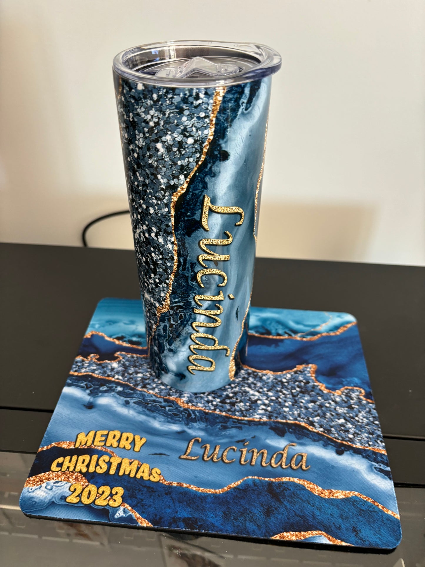 CUSTOMIZE IT - TUMBLER Skinny 20oz - GLITTER or GLOSS