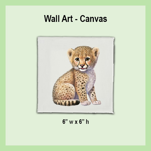 CANVAS Wall Art 6"X6" | JUNGLE COLLECTION