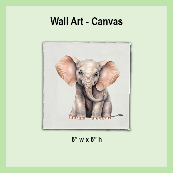 CANVAS Wall Art 6"X6" | JUNGLE COLLECTION