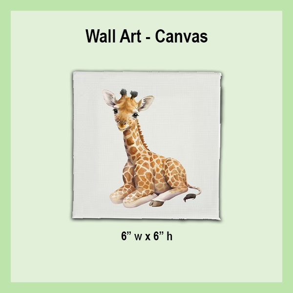 CANVAS Wall Art 6"X6" | JUNGLE COLLECTION