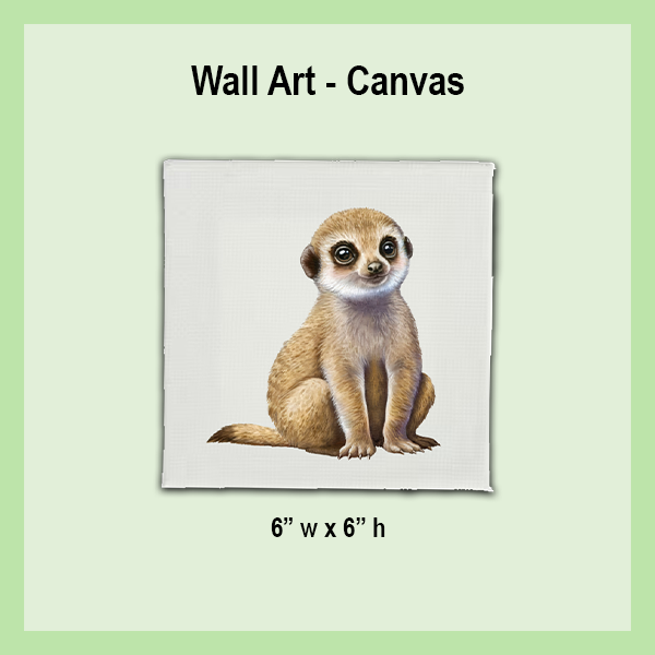 CANVAS Wall Art 6"X6" | JUNGLE COLLECTION