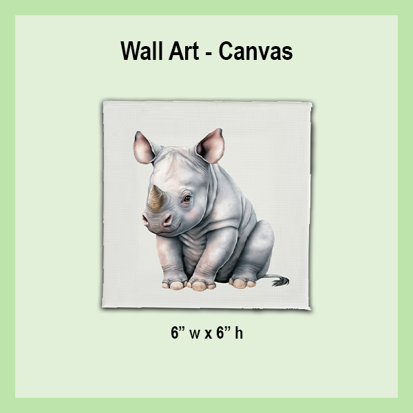 CANVAS Wall Art 6"X6" | JUNGLE COLLECTION