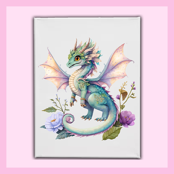 Wall Art Canvas 16"x12" - LARGE | FAIRY DRAGON COLLECTION