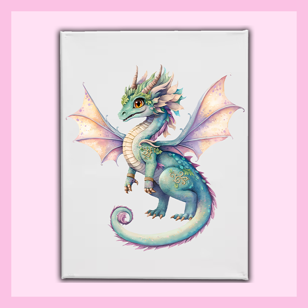 Wall Art Canvas 16"x12" - LARGE | FAIRY DRAGON COLLECTION