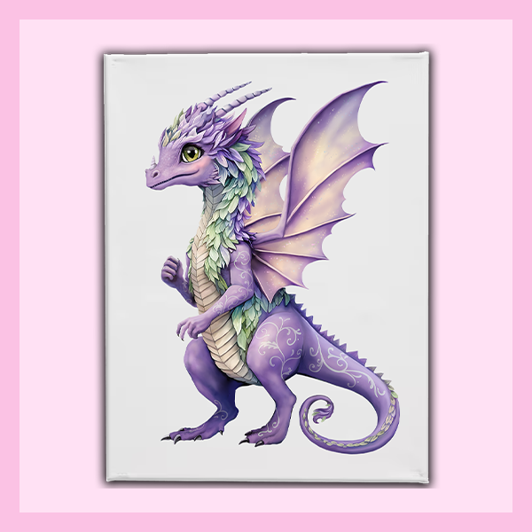 Wall Art Canvas 16"x12" - LARGE | FAIRY DRAGON COLLECTION
