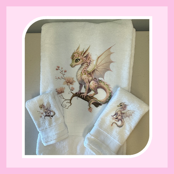 TOWEL SET (3 PIECE) - FAIRY DRAGON COLLECTION