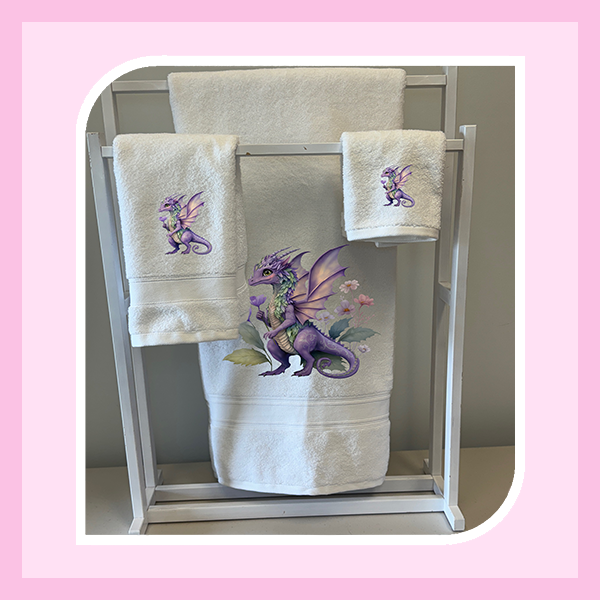 TOWEL SET (3 PIECE) - FAIRY DRAGON COLLECTION