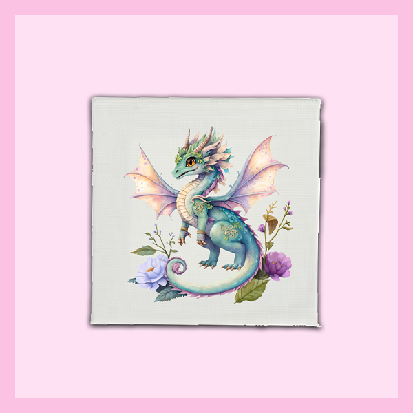 Wall Art Canvas 6"x6" - SMALL | FAIRY DRAGON COLLECTION