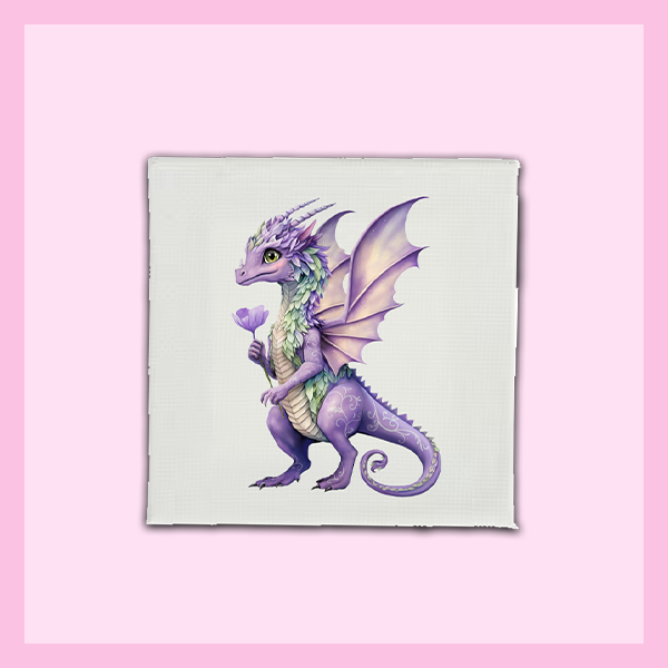 Wall Art Canvas 6"x6" - SMALL | FAIRY DRAGON COLLECTION