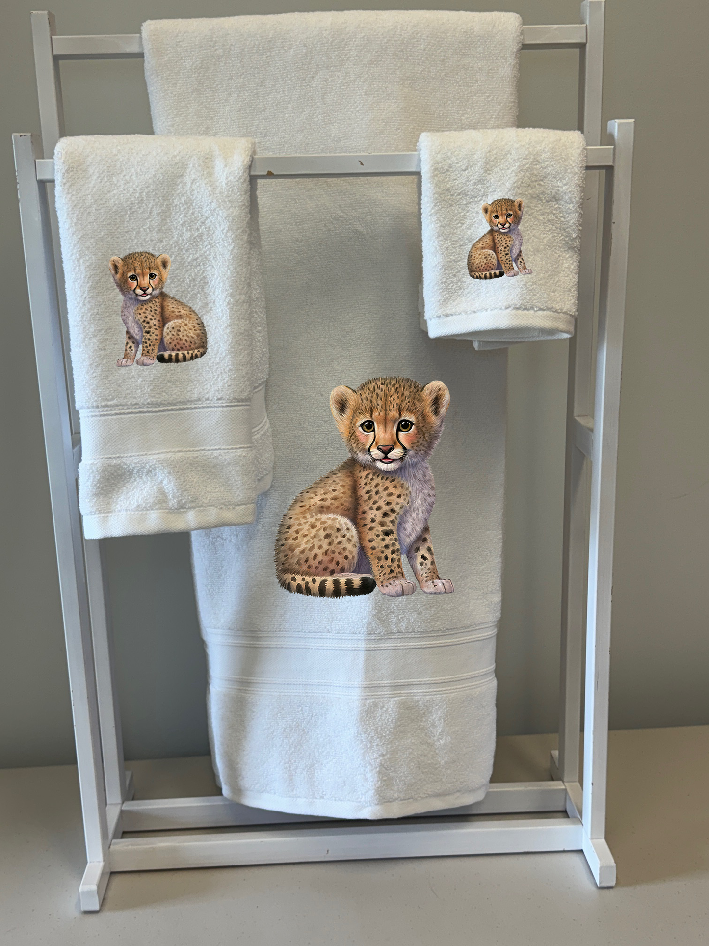 CHEETAH TOWEL SETS (3 PIECE)| JUNGLE