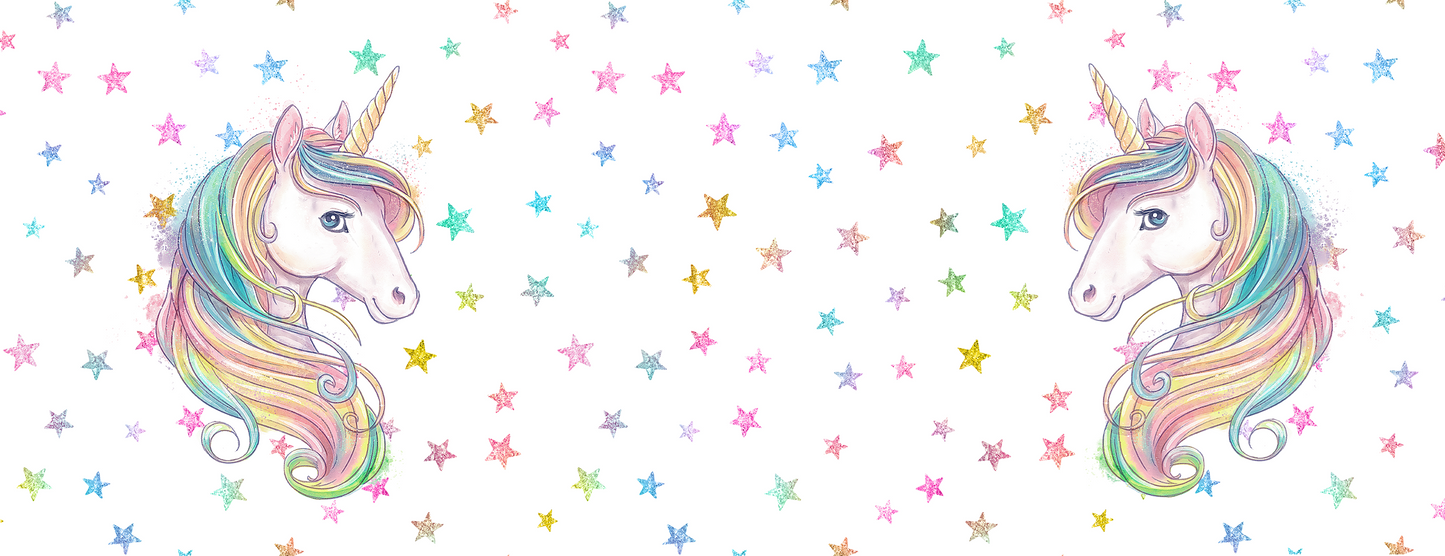 UNICORN MUG - GLITTER STARS 2 HEADS