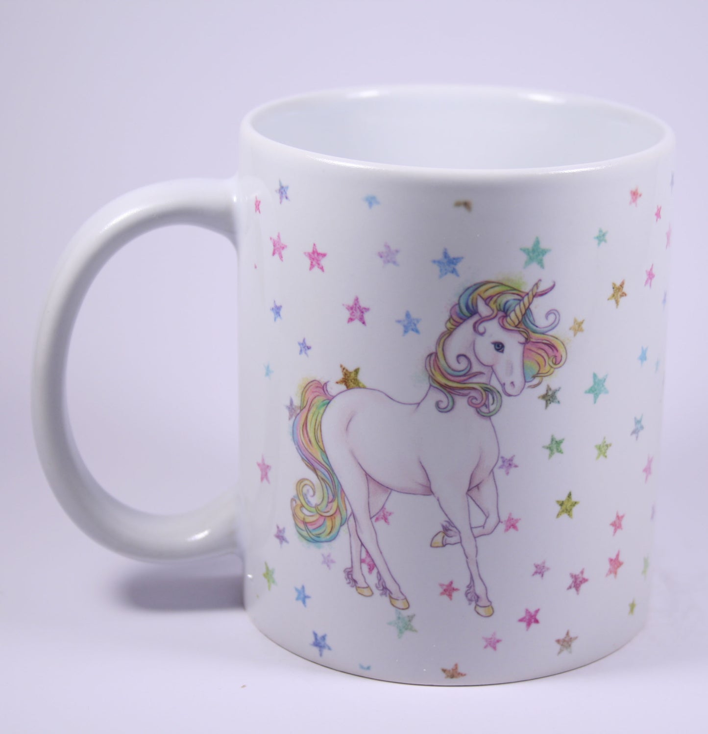 UNICORN MUG - GLITTER STARS 2 STANDING