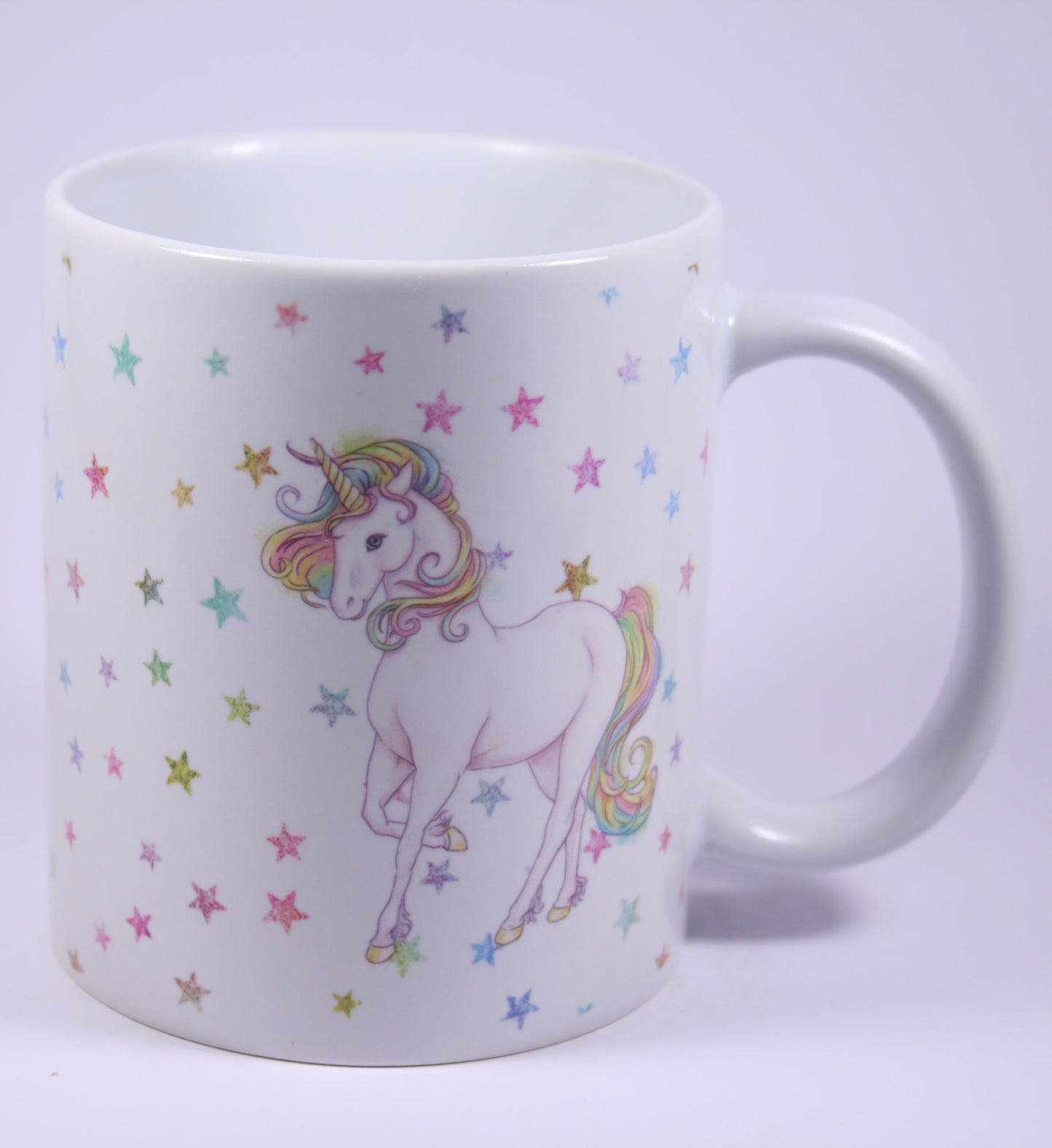 UNICORN MUG - GLITTER STARS 2 STANDING