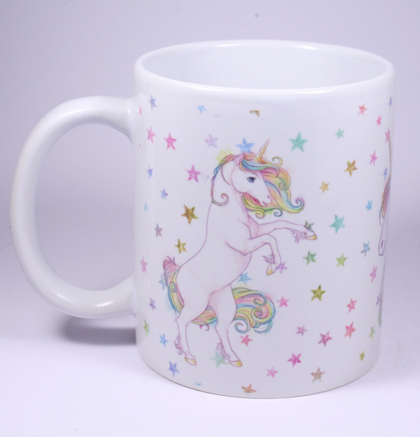 UNICORN MUG - GLITTER STARS 2 STANDING & HEAD