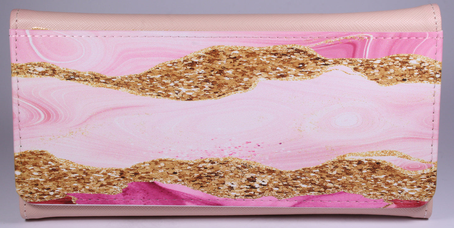 PURSE/WALLET PU LEATHER - PINK - Select Design