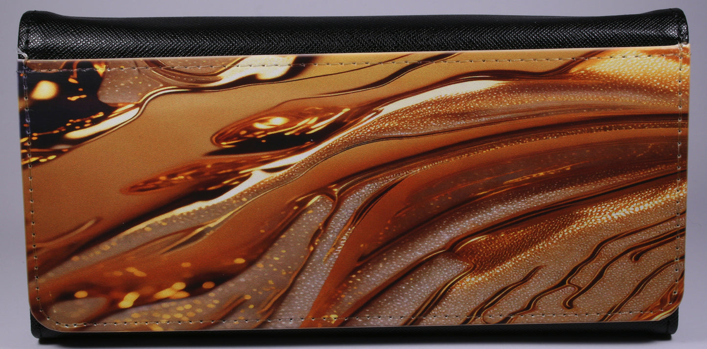 PURSE/WALLET PU LEATHER - BLACK - Select Design