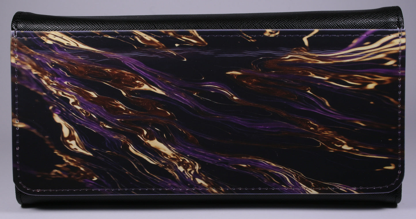 PURSE/WALLET PU LEATHER - BLACK - Select Design