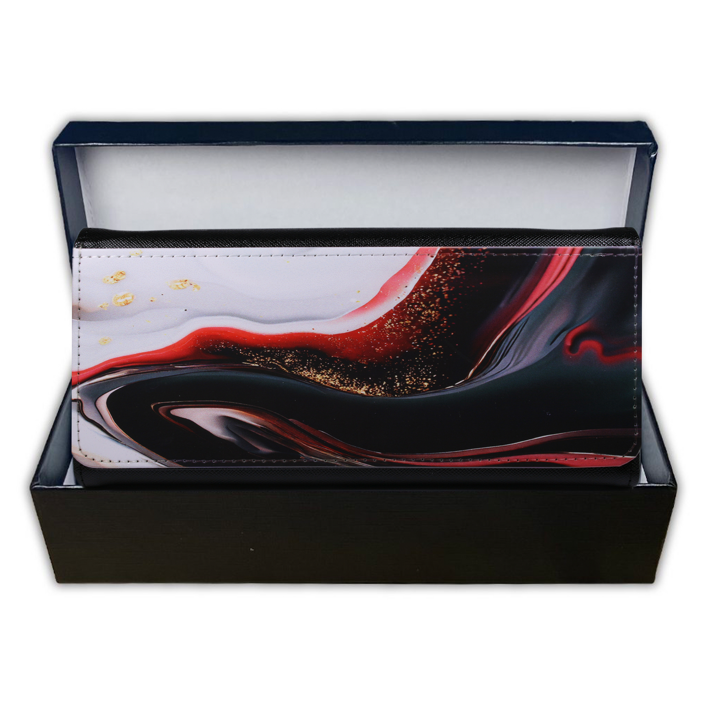 PURSE/WALLET PU LEATHER - BLACK - Select Design