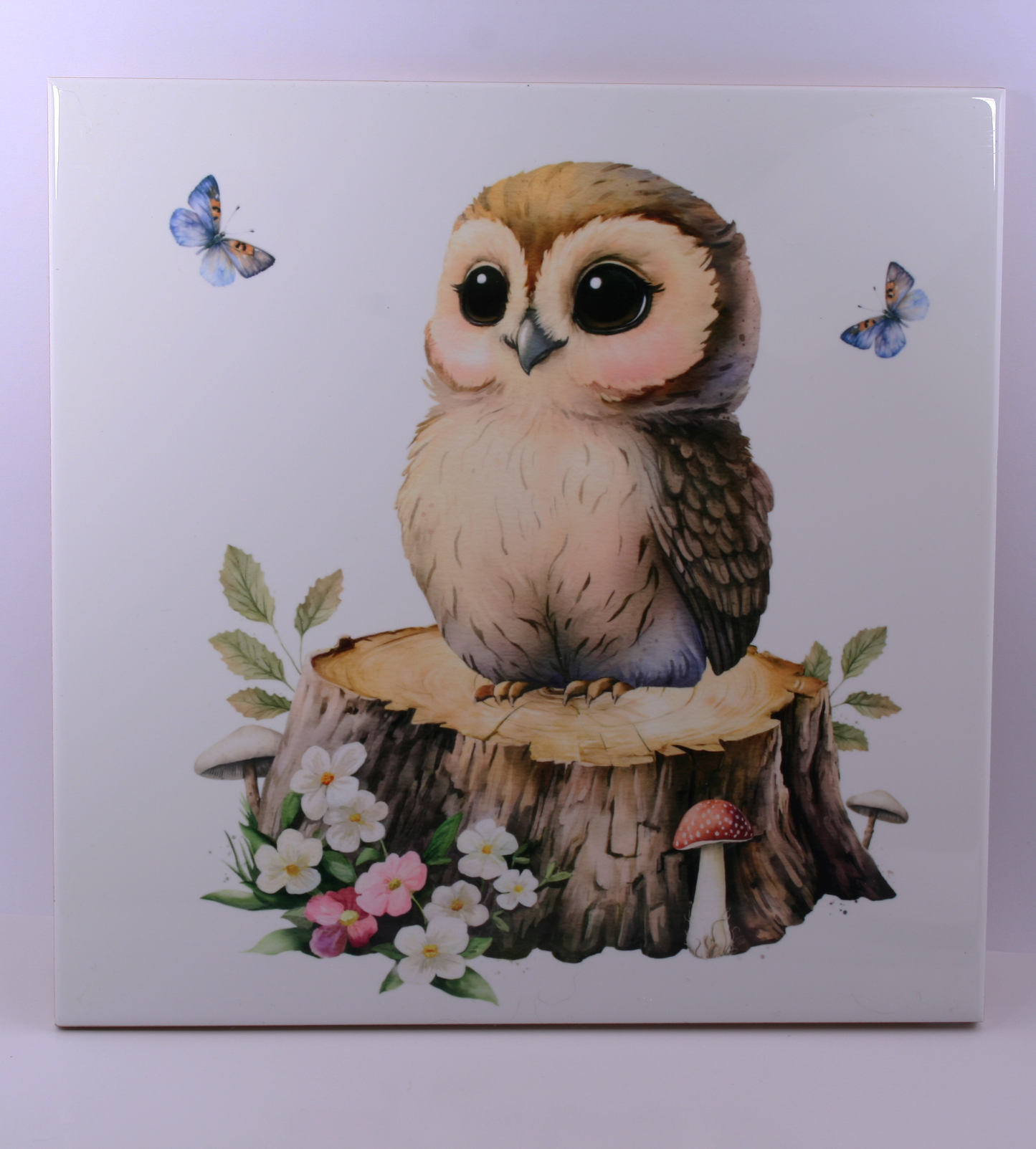 Ceramic Tile 8"x 8" | FOREST ANIMALS