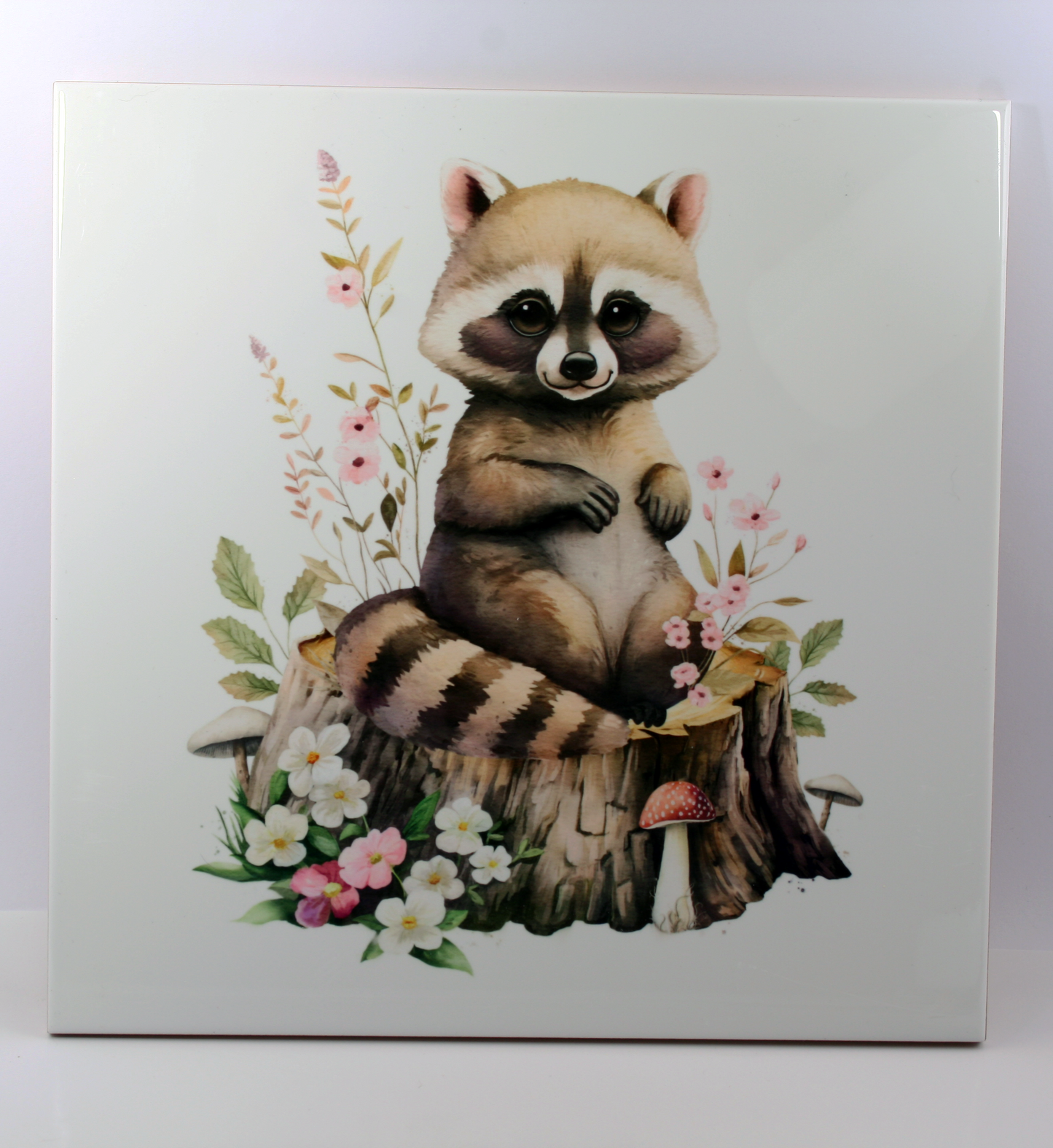 Ceramic Tile 8"x 8" | FOREST ANIMALS