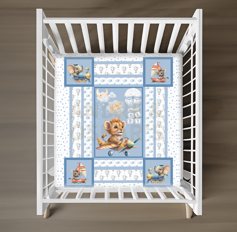 LIMITED EDITION | Cot Quilt - TIGER/PLANE