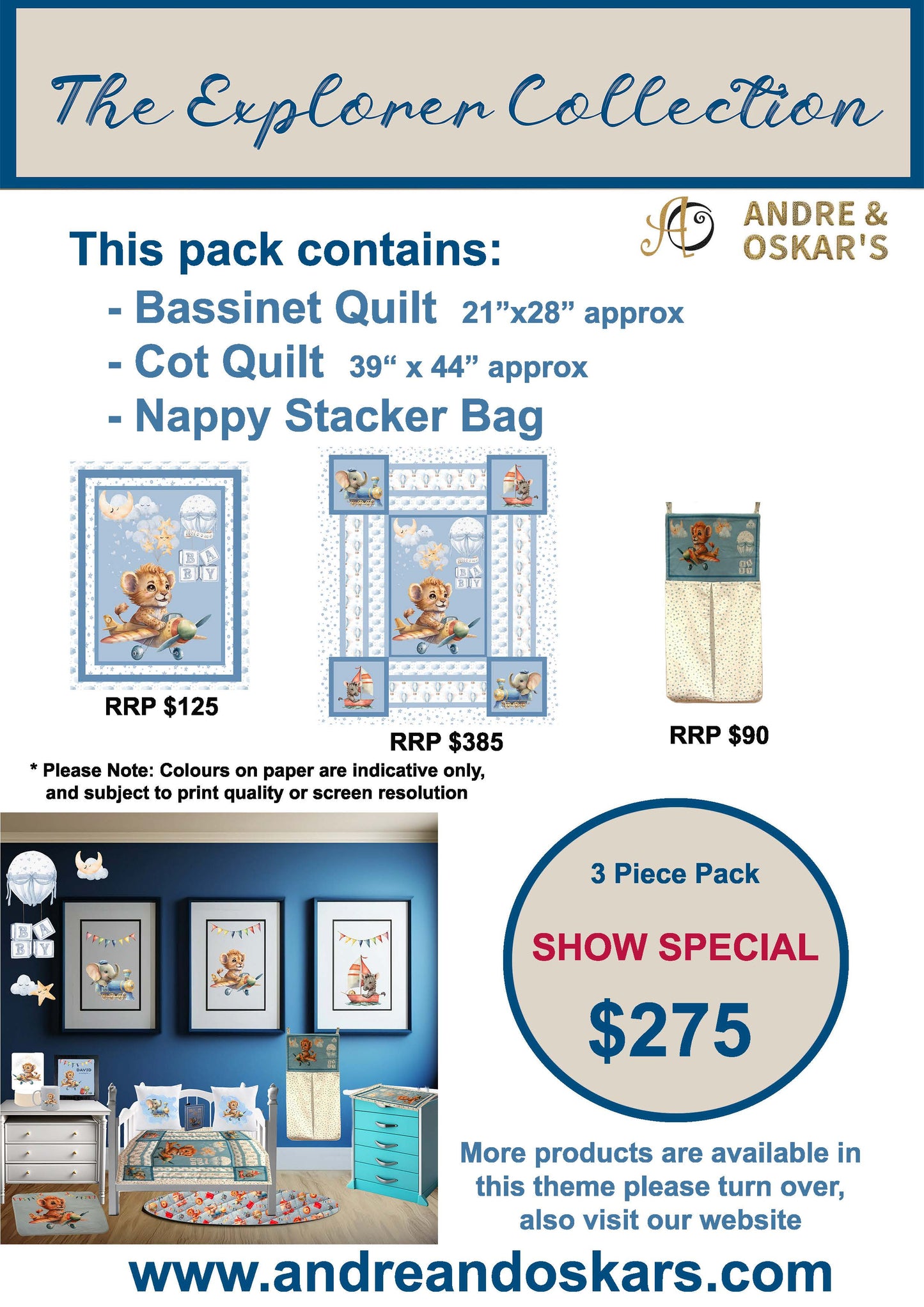 LIMITED EDITION | EXPLORER BUNDLE 3 pce - LION/PLANE